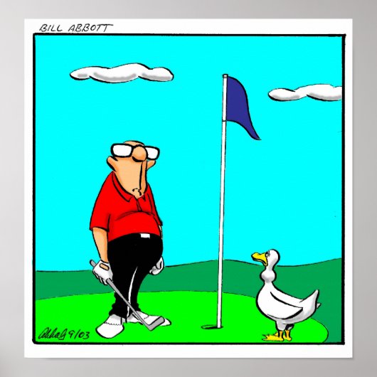 Funny Golf Spaß Poster Geschenk (Vorne)