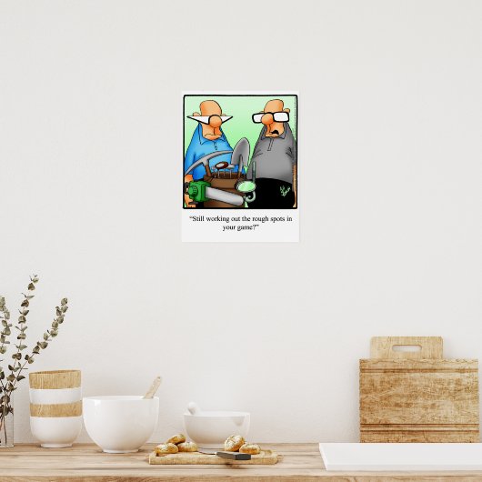 Funny Golf Spaß Poster Geschenk (Küche)