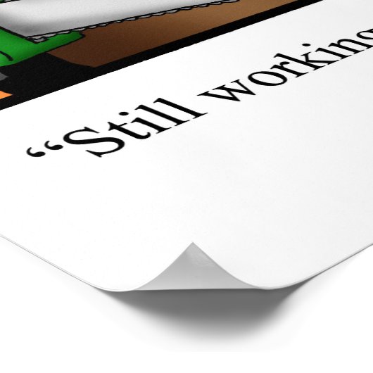 Funny Golf Spaß Poster Geschenk (Ecke)