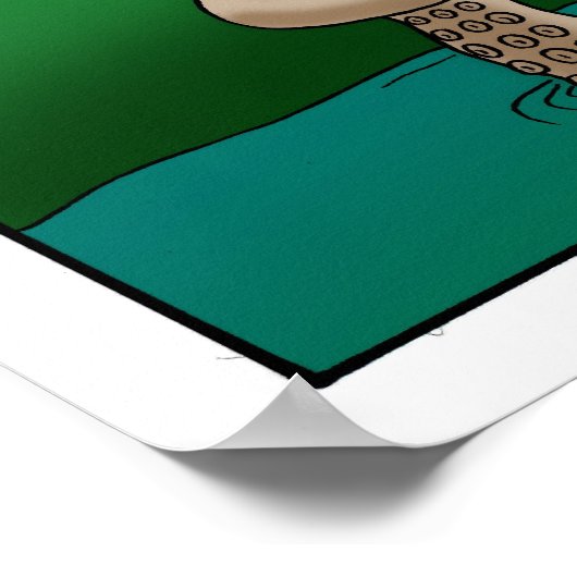 Funny Golf Spaß Poster Geschenk (Ecke)