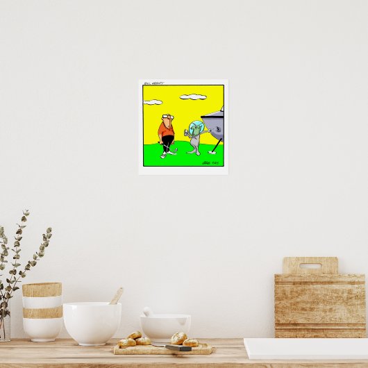 Funny Golf Spaß Poster Geschenk (Küche)