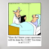 Funny Golf Spaß Poster Geschenk (Vorne)