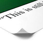 Funny Golf Spaß Poster Geschenk (Ecke)