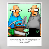 Funny Golf Spaß Poster Geschenk (Vorne)