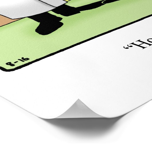 Funny Golf Spaß Poster Geschenk (Ecke)