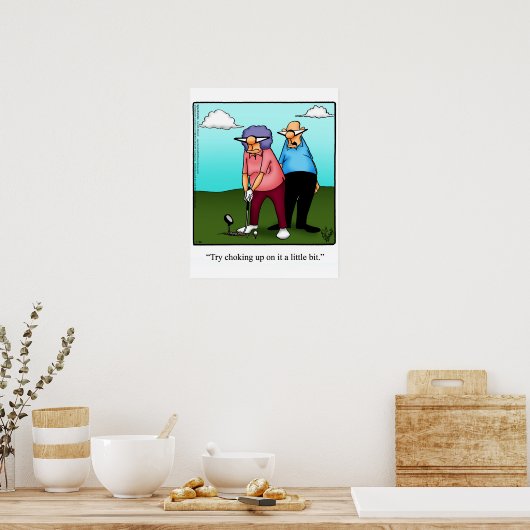 Funny Golf Spaß Poster Geschenk (Küche)