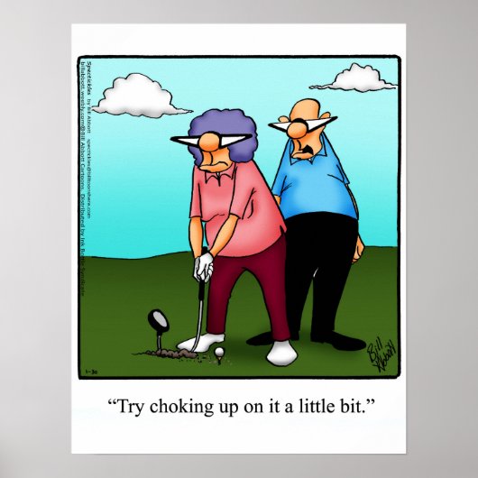 Funny Golf Spaß Poster Geschenk (Vorne)