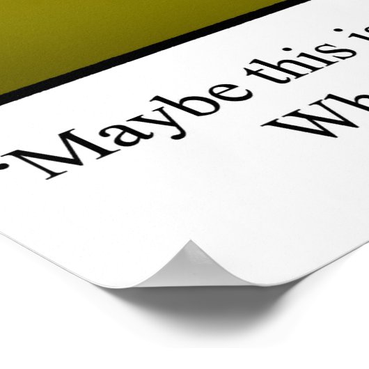 Funny Golf Spaß Poster Geschenk (Ecke)