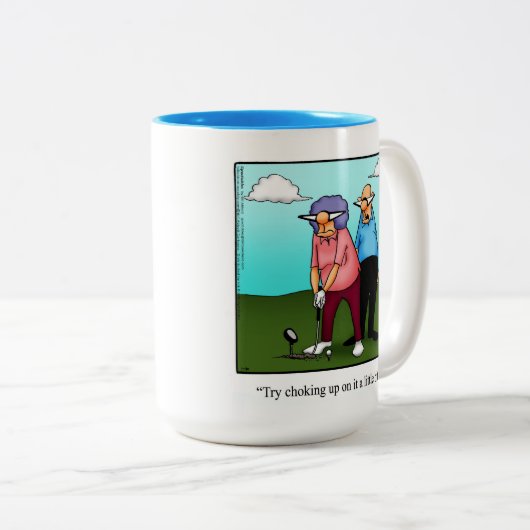 Funny Golf Spaß Tasse (VorderseiteRechts)