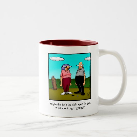 Funny Golf Spaß Tasse Geschenk (Rechts)