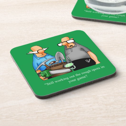 Funny Golf Spaß Untersetzer Set Geschenk (Linke Seite)