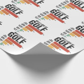 Funny Golf Sport Warum ich beim Golfspiel Retro ve Geschenkpapier (Ecke)