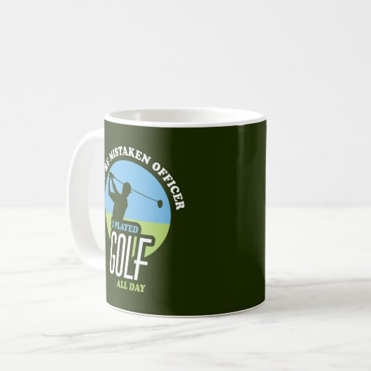 Funny Golf Sprichwort für Golfer Kaffeetasse (Vorderseite Links)