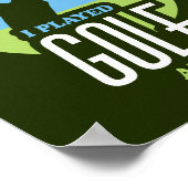 Funny Golf Sprichwort für Golfer Poster (Ecke)