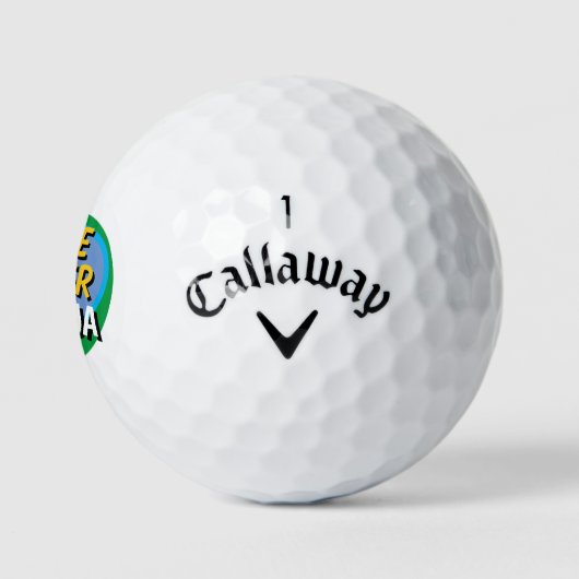 FUNNY GOLF SPRICHWORT GOLFBALL (Logo)