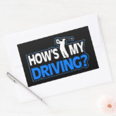 Funny Golf Stickers - Wie geht's meinem Fahren? (Umschlag)