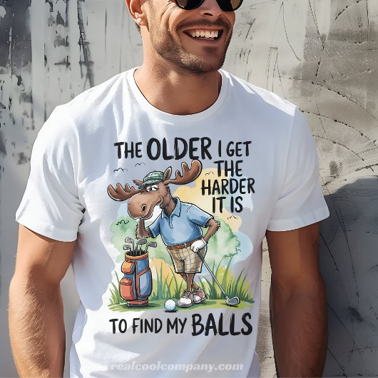Funny Golf T - Shirt wird schwerer, meine Balls zu