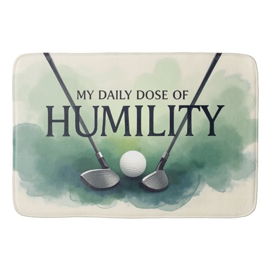 Funny Golf tägliche Dosis von Demut Badematte (Vorderseite)