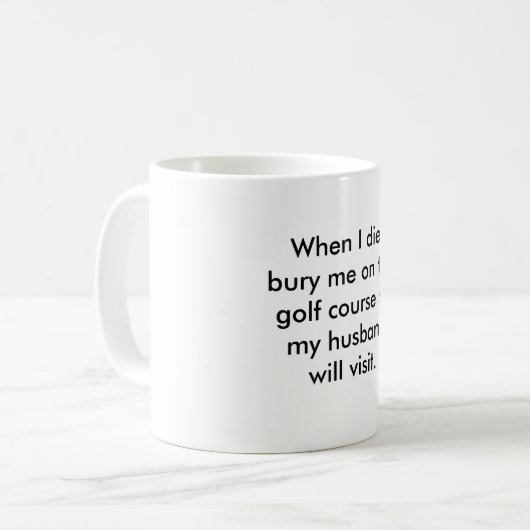 Funny Golf Tasse (Vorderseite Links)
