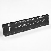 Funny Golf Theme Desk Plaques Namensplakette