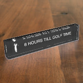 Funny Golf Theme Desk Plaques Namensplakette (Seite)