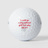 Funny Golf Theme Golfball (Vorderseite)