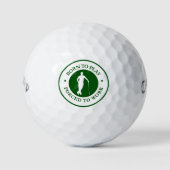 Funny Golf Theme Spaß Führungskraft Golf Balls Golfball (Vorderseite)