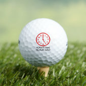 Funny Golf Time Golfball (Insitu T-Shirt)