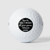 Funny Golf Tipp Golfball (Vorderseite)