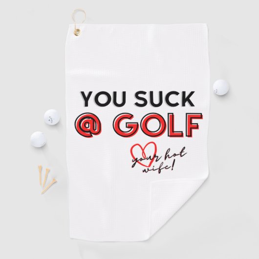 Funny Golf Tower Golfhandtuch (Insitu)