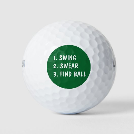 Funny Golf Training Golf Balls Golfball (Vorderseite)