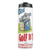 Funny Golf Tumbler Thermosbecher (Vorderseite)