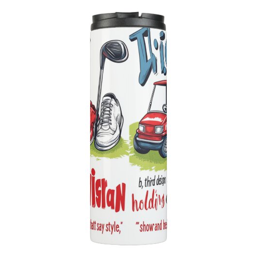 Funny Golf Tumbler Thermosbecher (Rückseite)