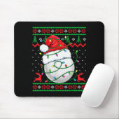 Funny Golf Ugly Christmas Sweater Womens Mens Golf Mousepad (Mit Mouse)