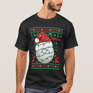 Funny Golf Ugly Christmas Sweater Womens Mens Golf T-Shirt