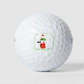 Funny Golf und Apple Pie Lover Golfball (Vorderseite)