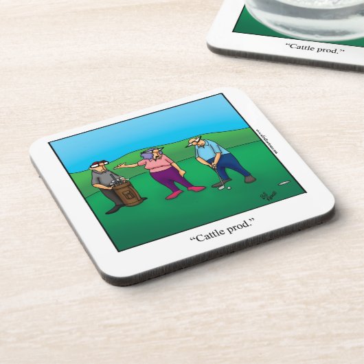 Funny Golf Untersetzer Geschenk (Linke Seite)