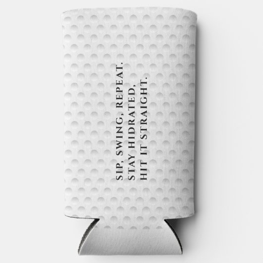 FUNNY GOLF VATHER'S DAY SIP SWING REPEAT SELTERS DOSENKÜHLER (Vorderseite)