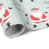 Funny Golf Weihnachten Geschenkpapier (Rolleneckpunkt)