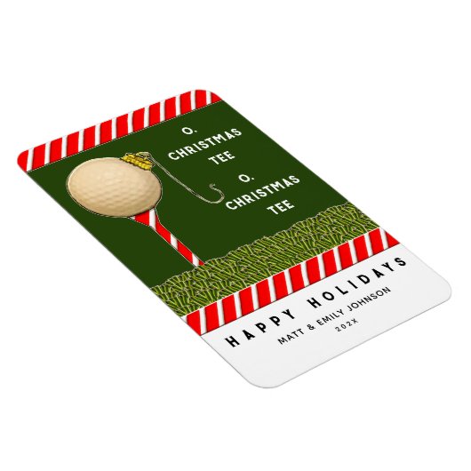 Funny Golf Weihnachten Magnet (Rechte Seite)