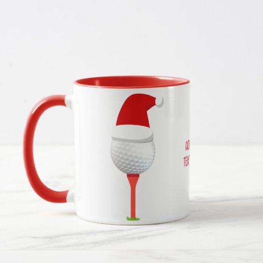 Funny Golf Weihnachten Weihnachten Golf Ball Red Tasse (Links)