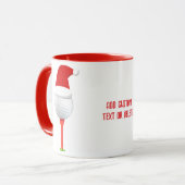 Funny Golf Weihnachten Weihnachten Golf Ball Red Tasse (Vorderseite Links)