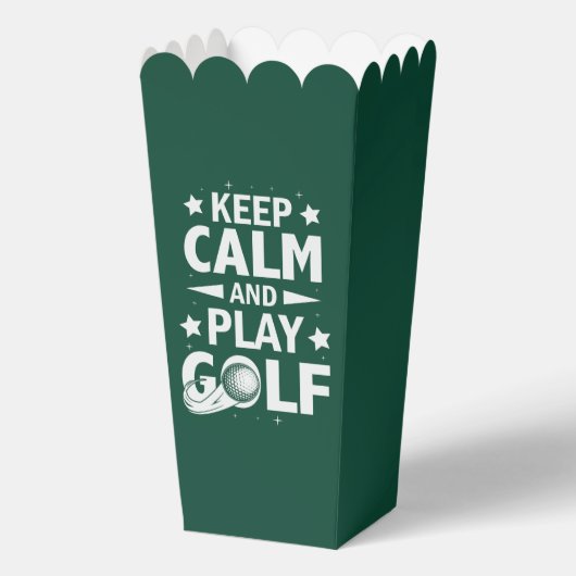 Funny Golf Wort Art Party Geschenkschachtel (Vorderseite)