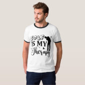 Funny Golf Wort Art T - Shirt (Vorne ganz)