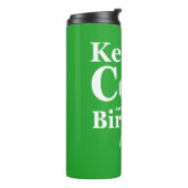 Funny Golf Zitat Behielt es Cool und Birdie it Thermosbecher (Nach links gedreht)