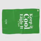 Funny Golf Zitat Behielt es Cool und leicht. Golfhandtuch (Horizontal)