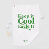 Funny Golf Zitat Behielt es Cool und leicht. Golfhandtuch (Insitu)