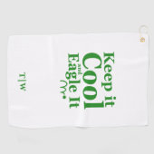 Funny Golf Zitat Behielt es Cool und leicht. Golfhandtuch (Horizontal)