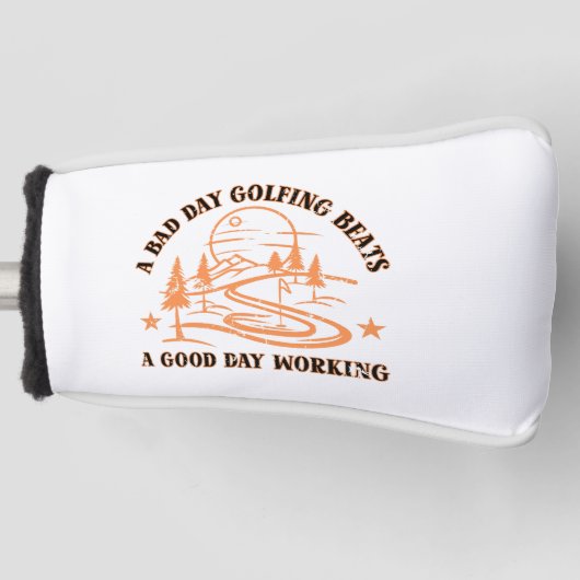 Funny Golf Zitat | Golfing Lover Headcover (Vorderseite)