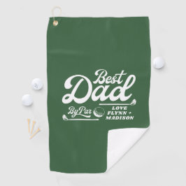 Funny Golfer Bester Vater Par | Vatertag Golfhandtuch